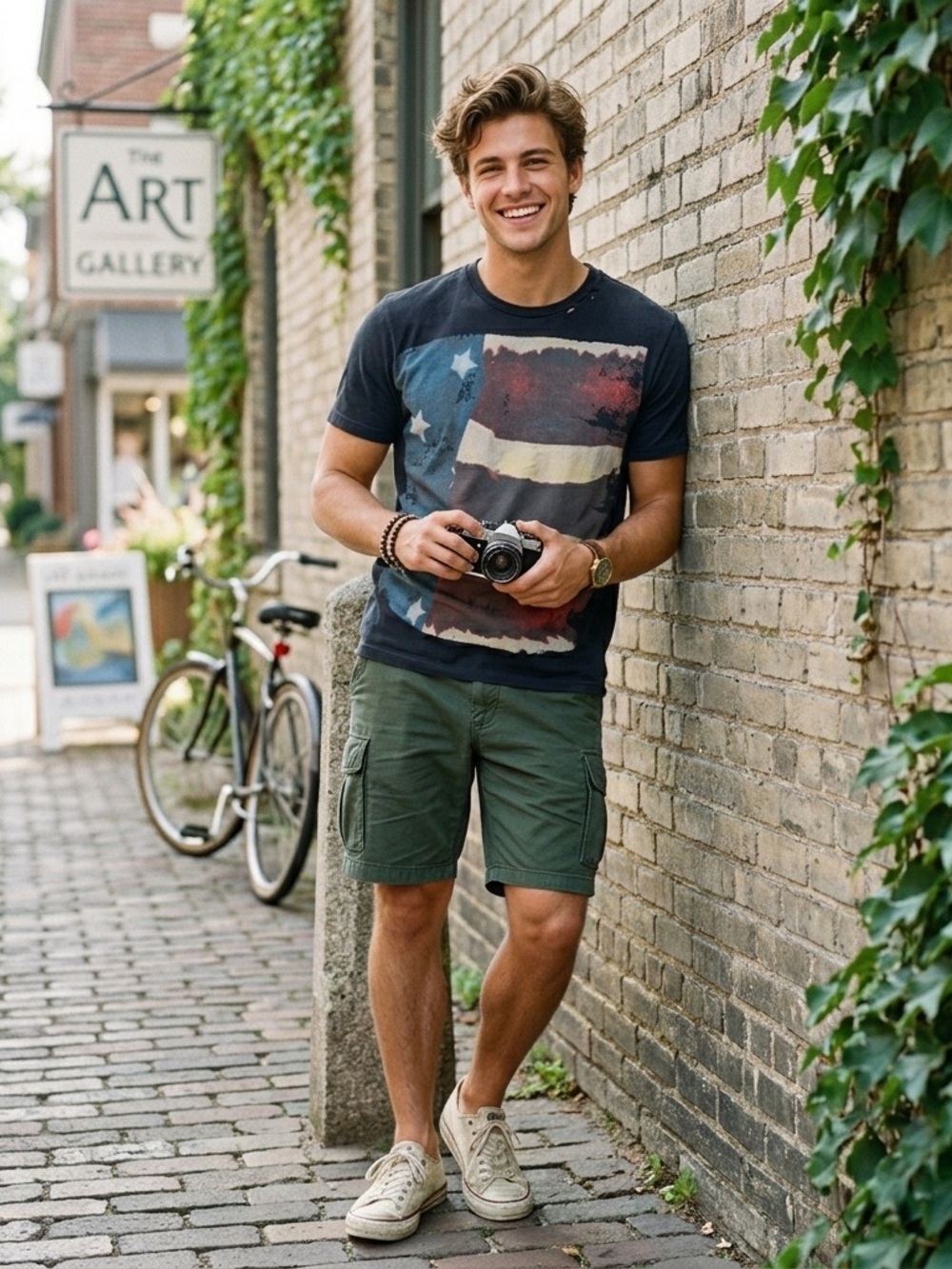 🇺🇸 VINTAGE American Eagle Outfitters Distressed Tee | Size Medium